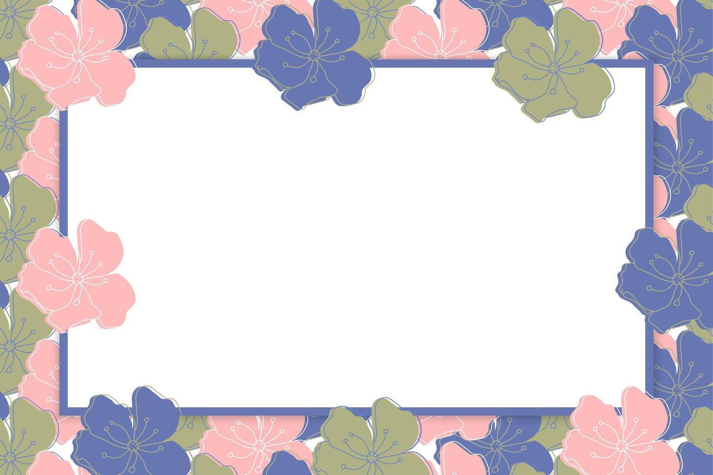 Nice Elegant Floral Frame or Border Background vector