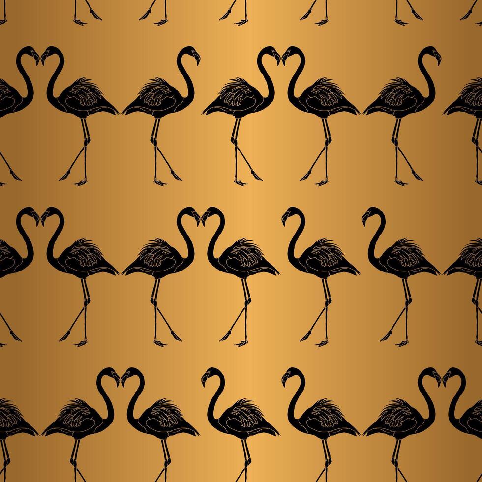 Gold Black Pattern Design Background vector