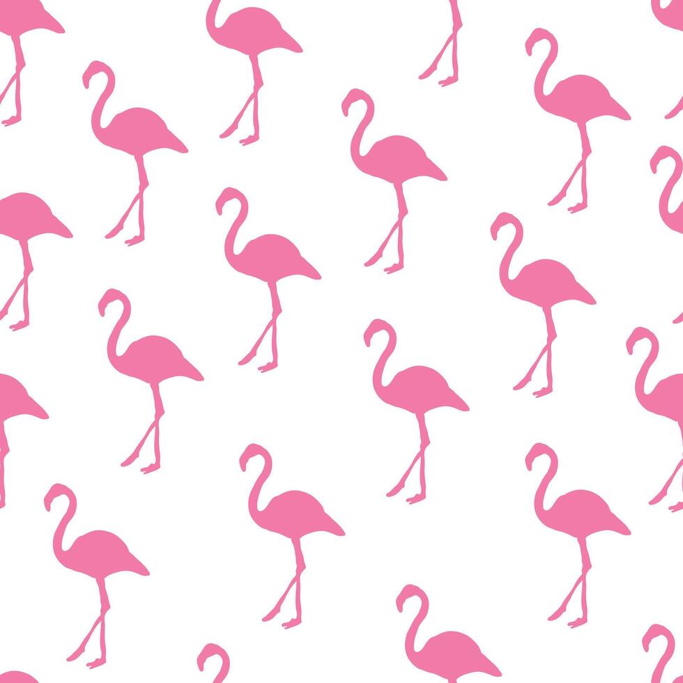 Pink Bright Flamingo Stripe Pattern Design vector
