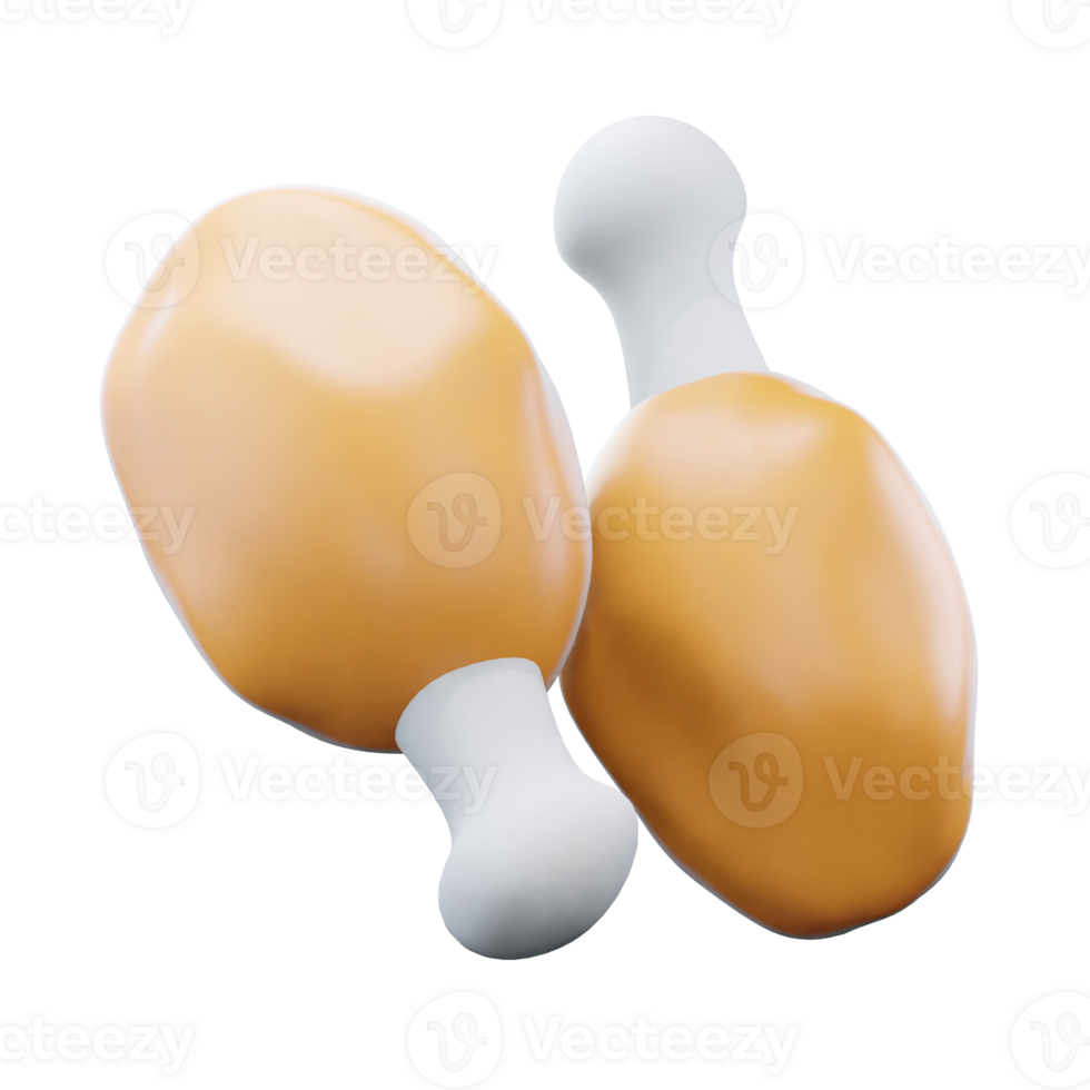 3D Rendering Illustrations Of Meat Isolated Background png