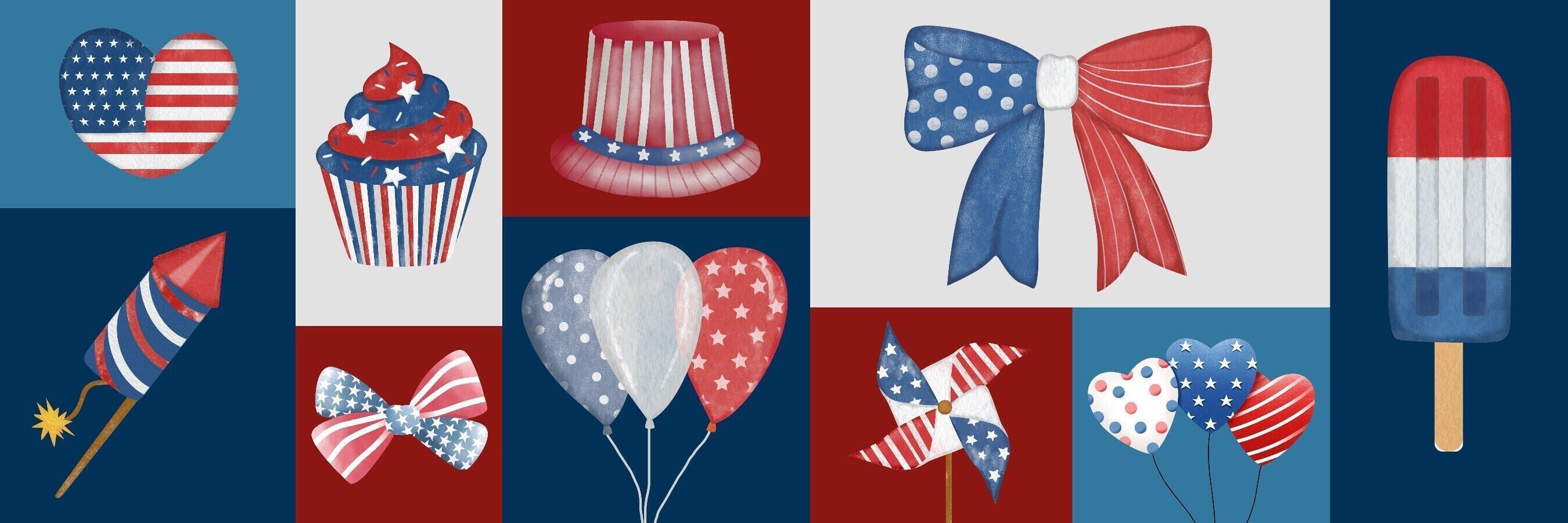 4th of July Twitter Header template