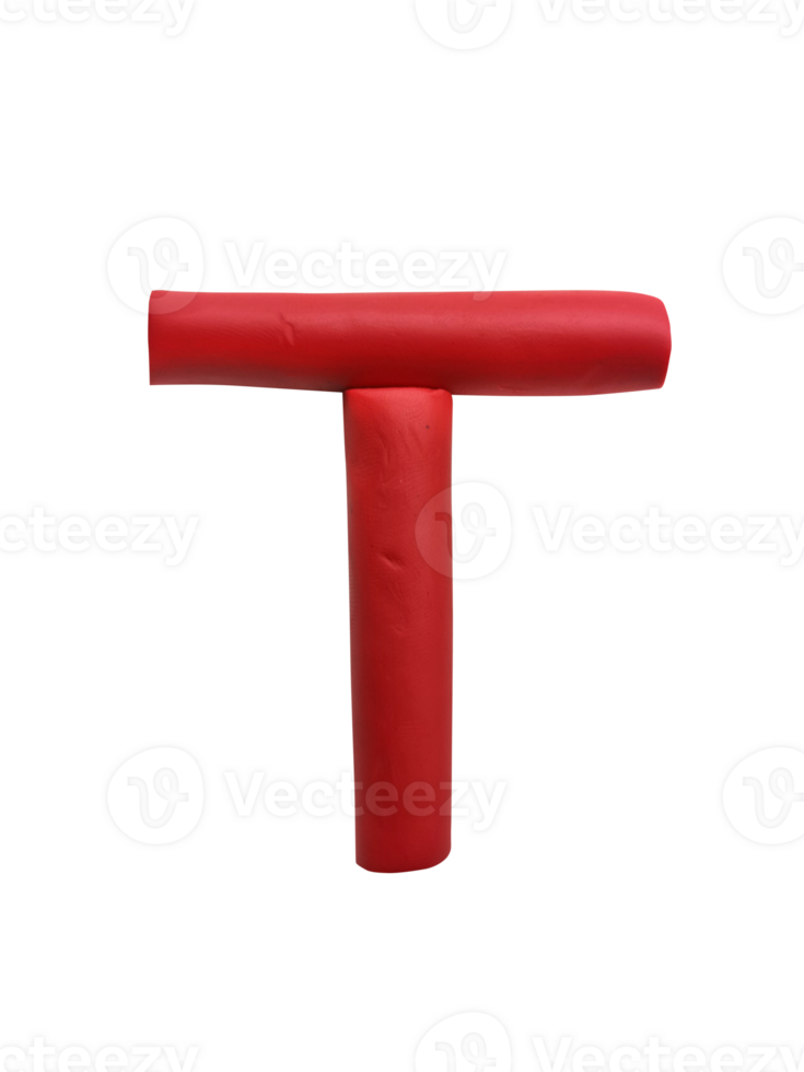 Handmade plasticine alphabet, transparent background. English colorful letters of modelling clay png