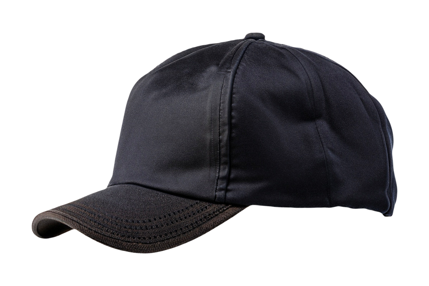 Black cap isolated on a transparent background. png