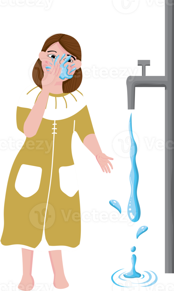 How to Perform Ablution steps png
