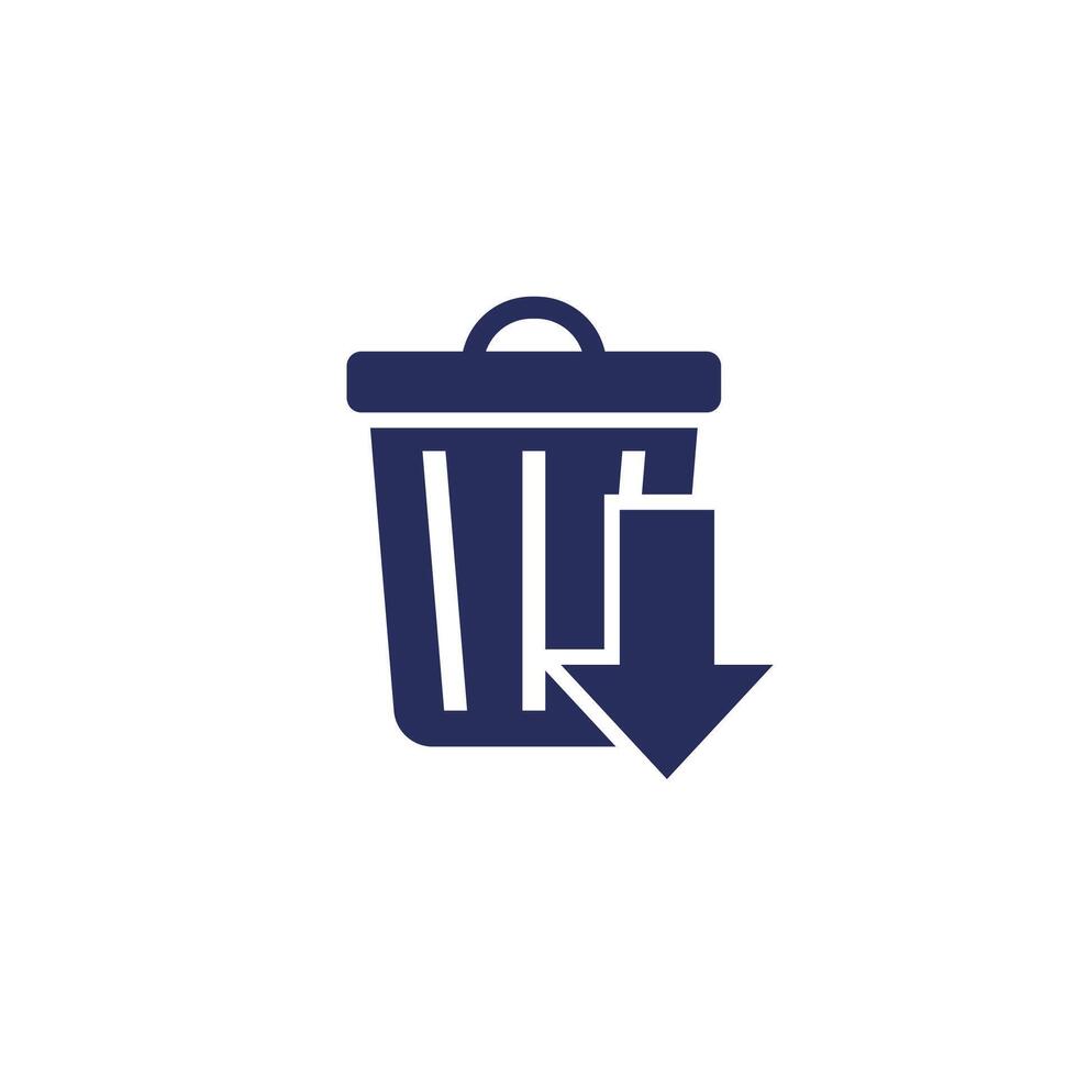 Reduce waste icon, pictogram vector