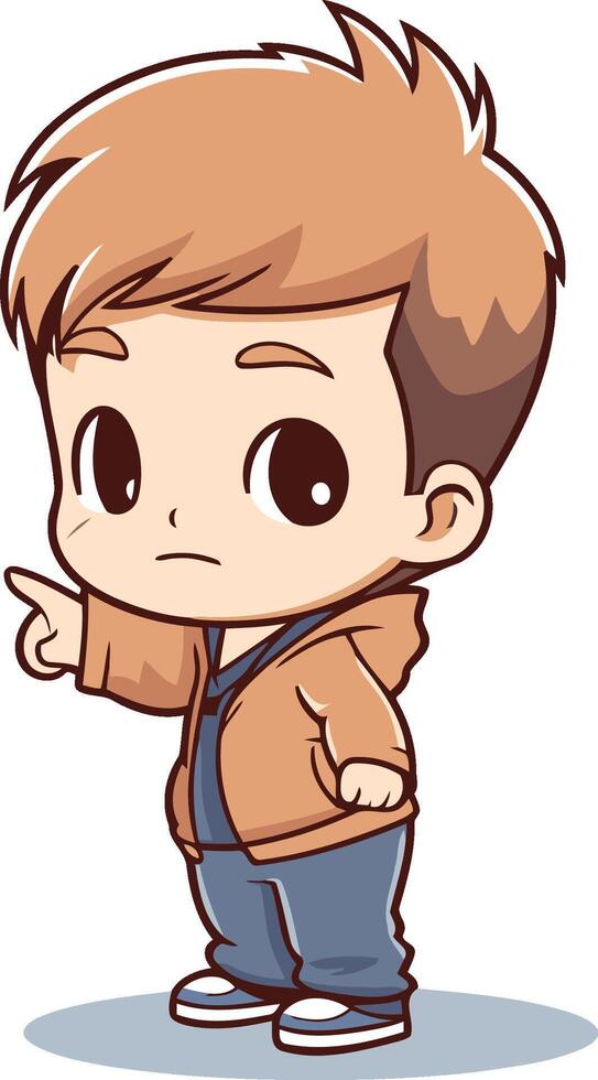 cute boy cartoon design eps10 graphic. vector