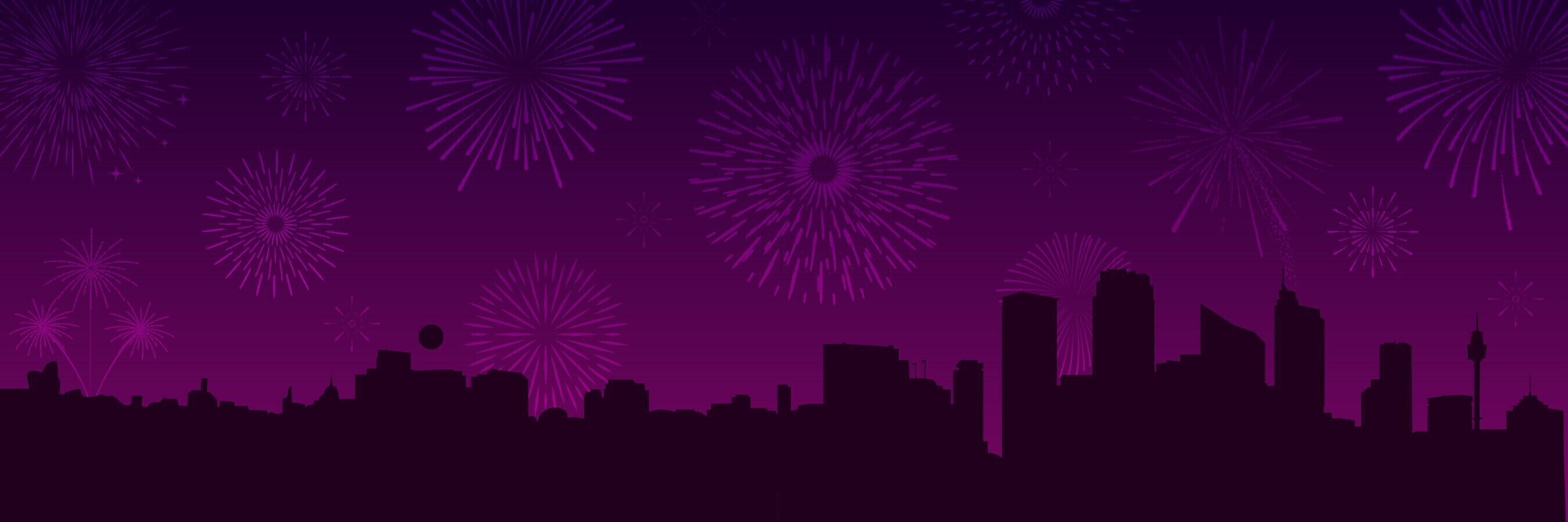 Fireworks Theme Twitter Header template