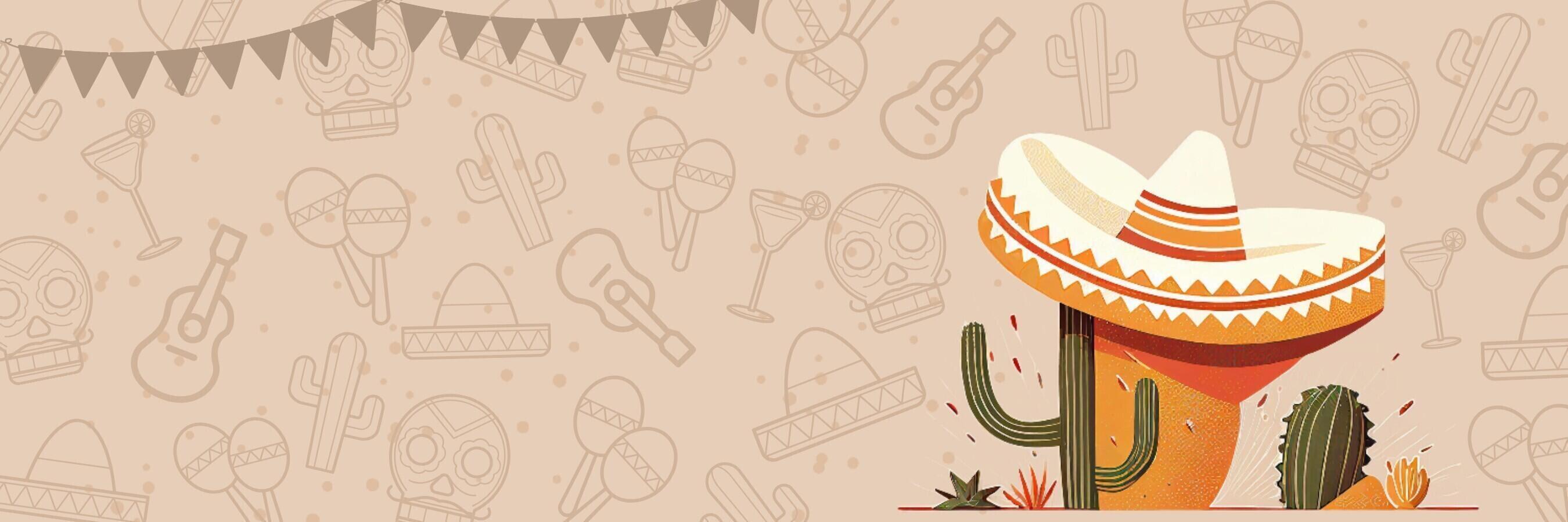 Cinco De Mayo Twitter Header (illustrative) template