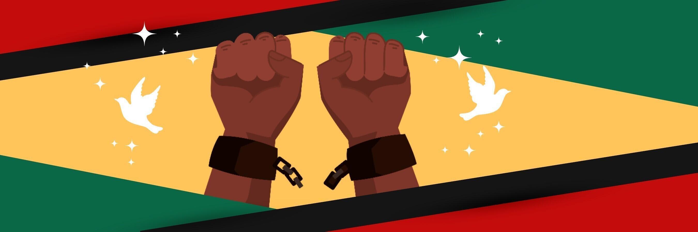 juneteenth banner twitter for social media template