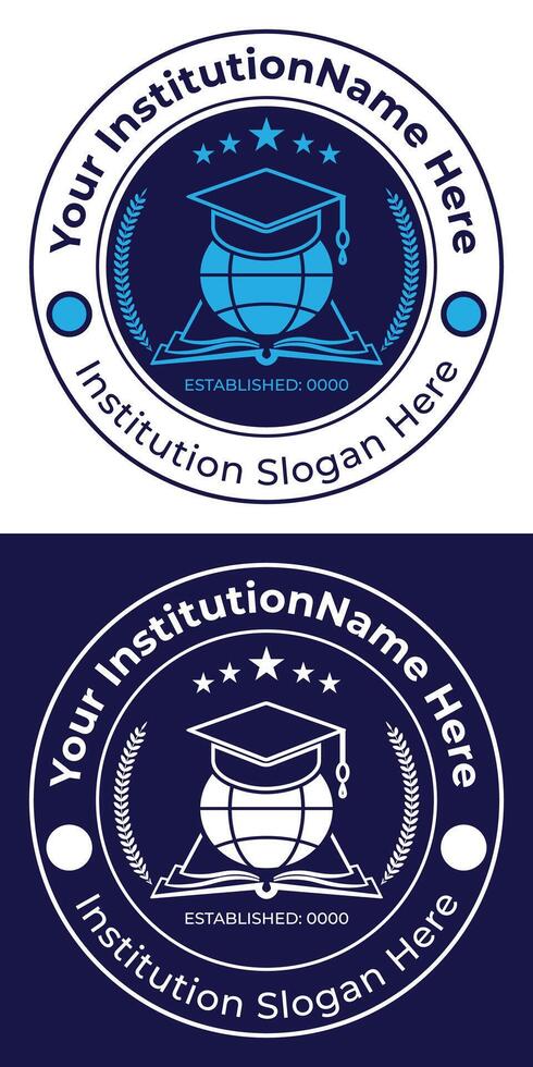 School logo design template vector
