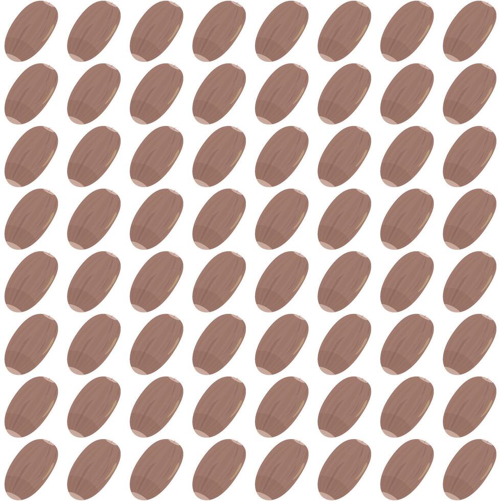 Acorn. Ripe oak tree seed. Simple seamless pattern. illustration. vector