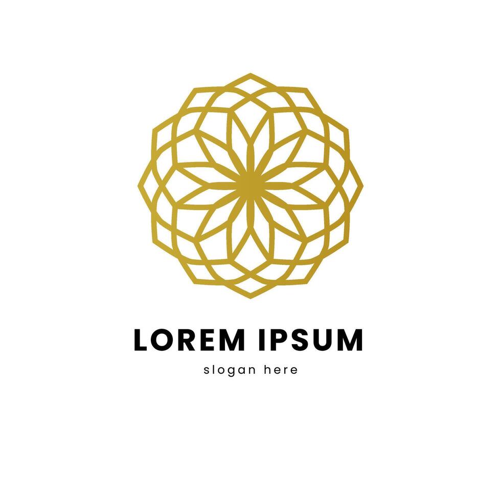 Elegant abstract modern floral ornament logo design template for branding, business, symbol, awareness, icon, advertising vector