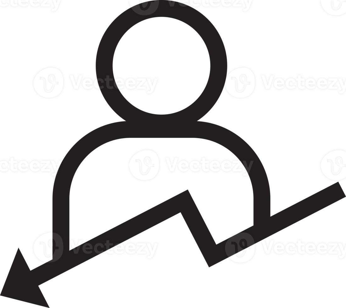 mind map man arrow line Icon. png
