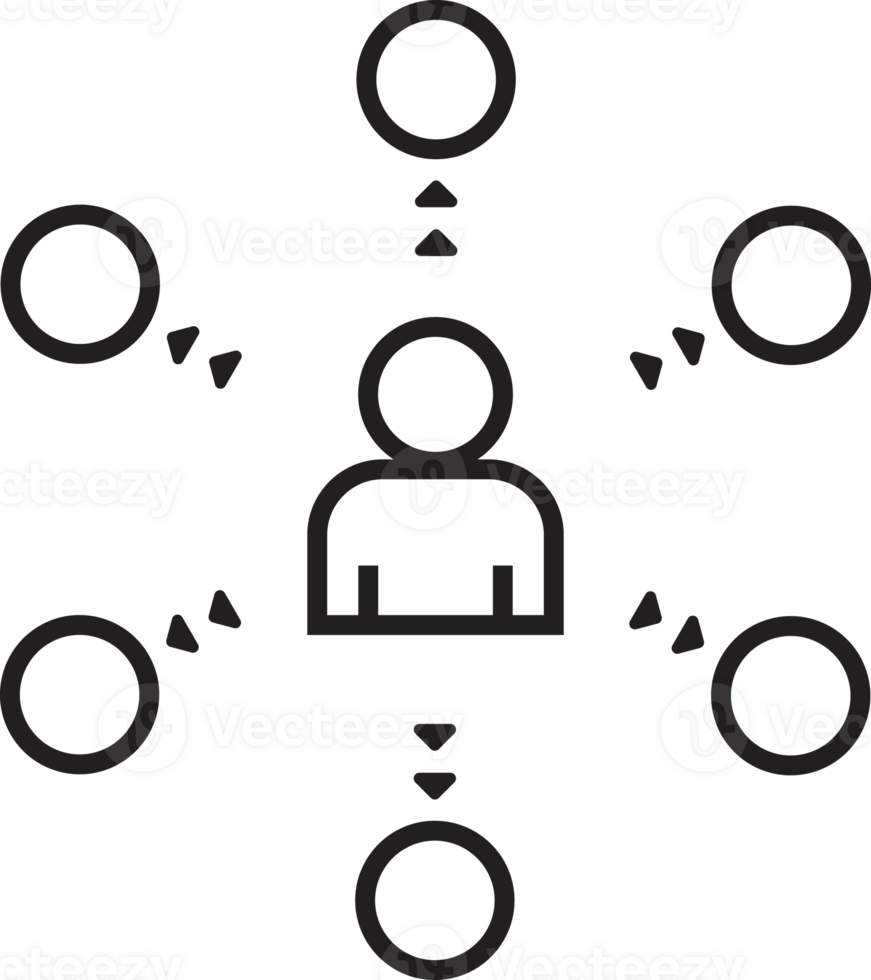 mind map arrow line Icon. png
