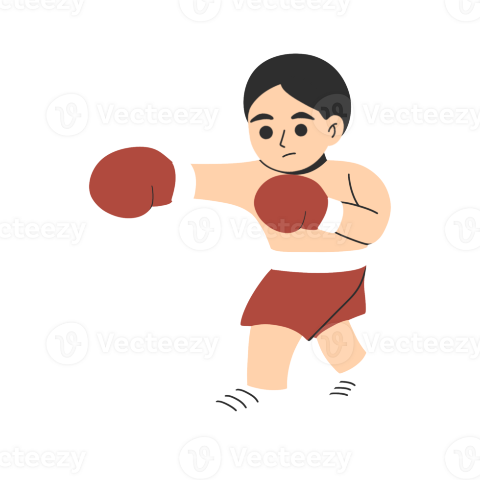 Kid boys player boxer illustration png