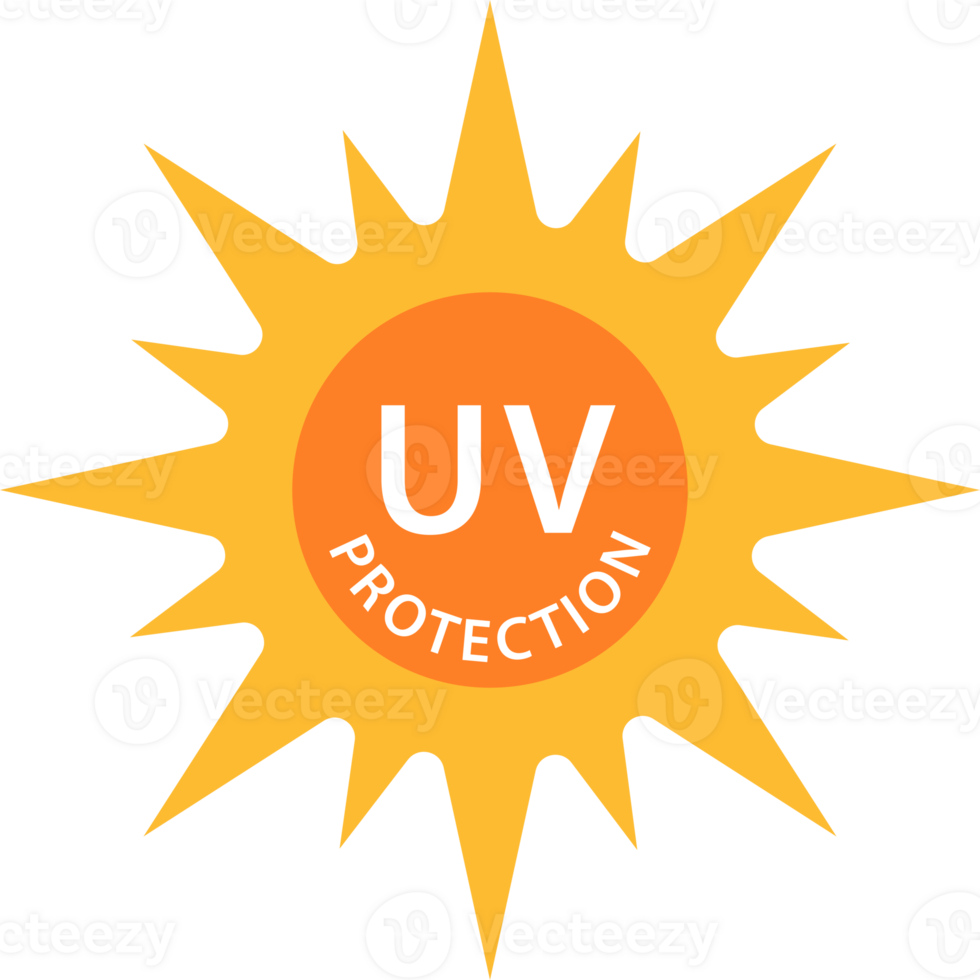 UV radiation protection icon solar ultraviolet light symbol for graphic design, logo, website, social media, mobile app, UI illustration. png