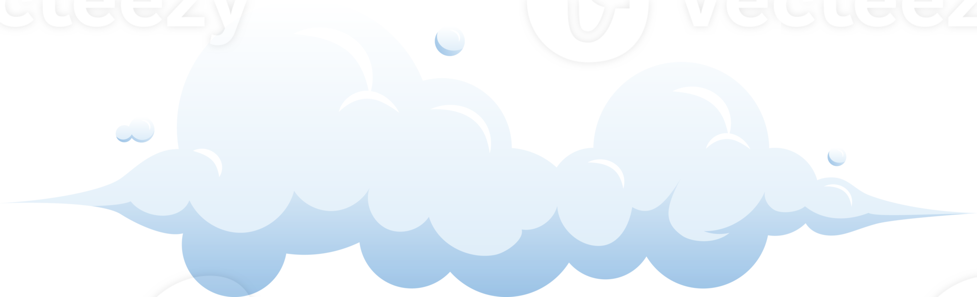 blue Cloud sky Curve bubble comfort feeling illustration design isolate png