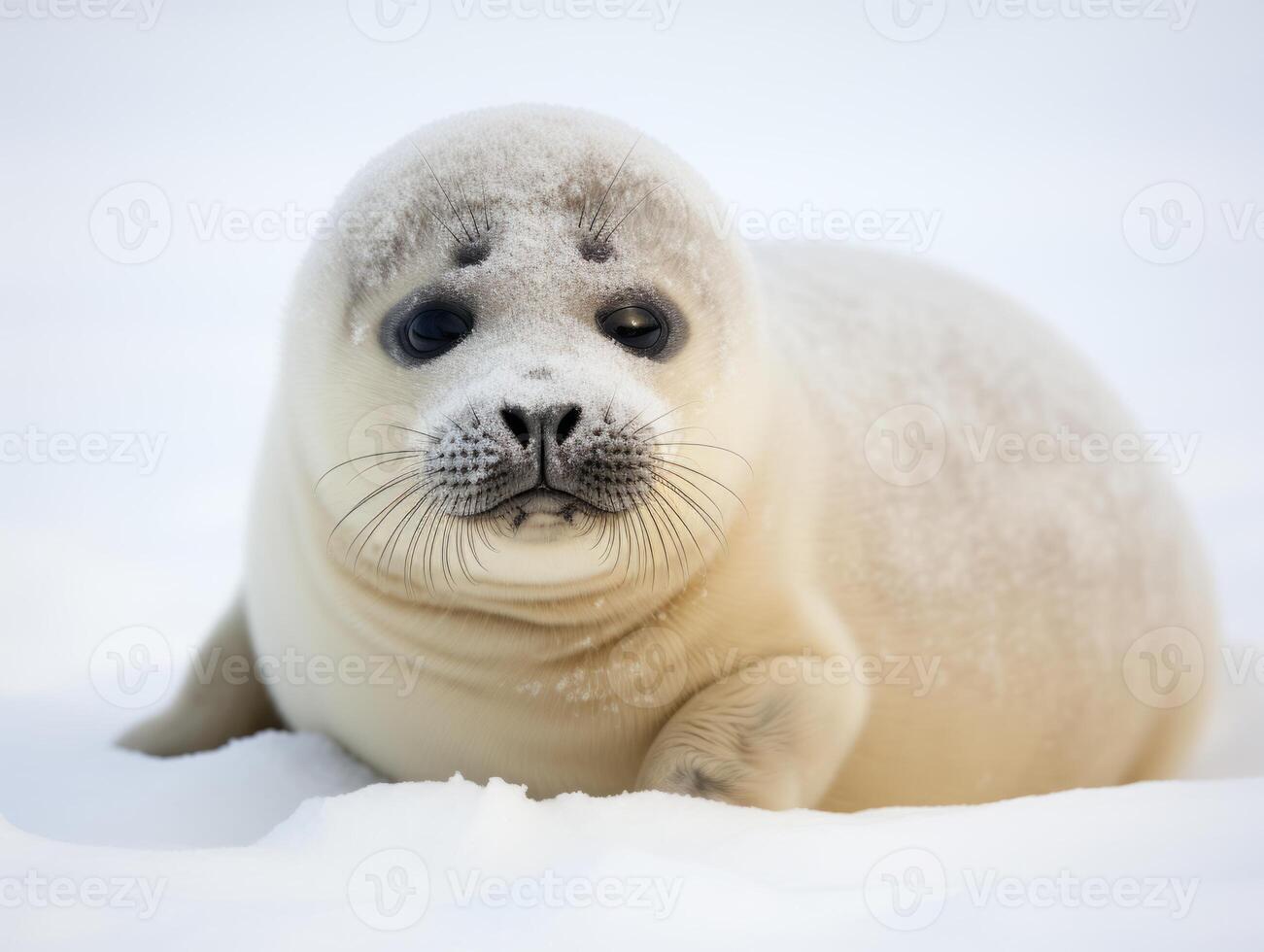 Seal in winter wonderland photo