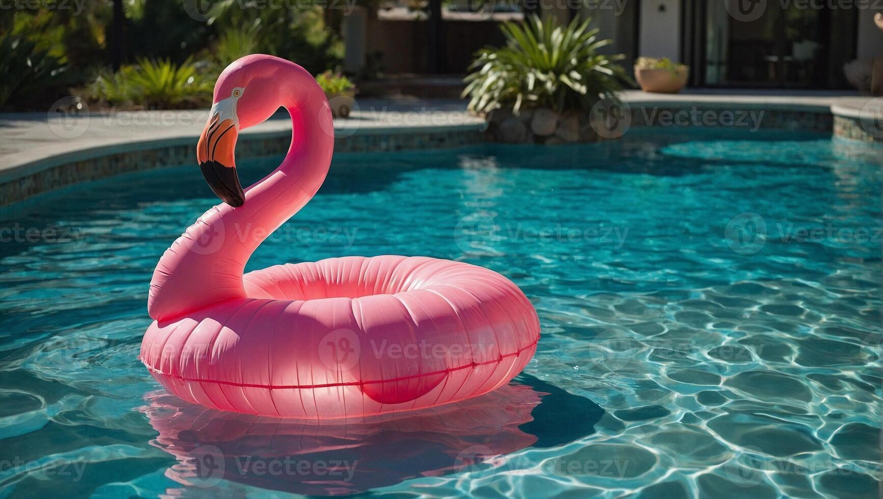 Flamingo swimming float sales