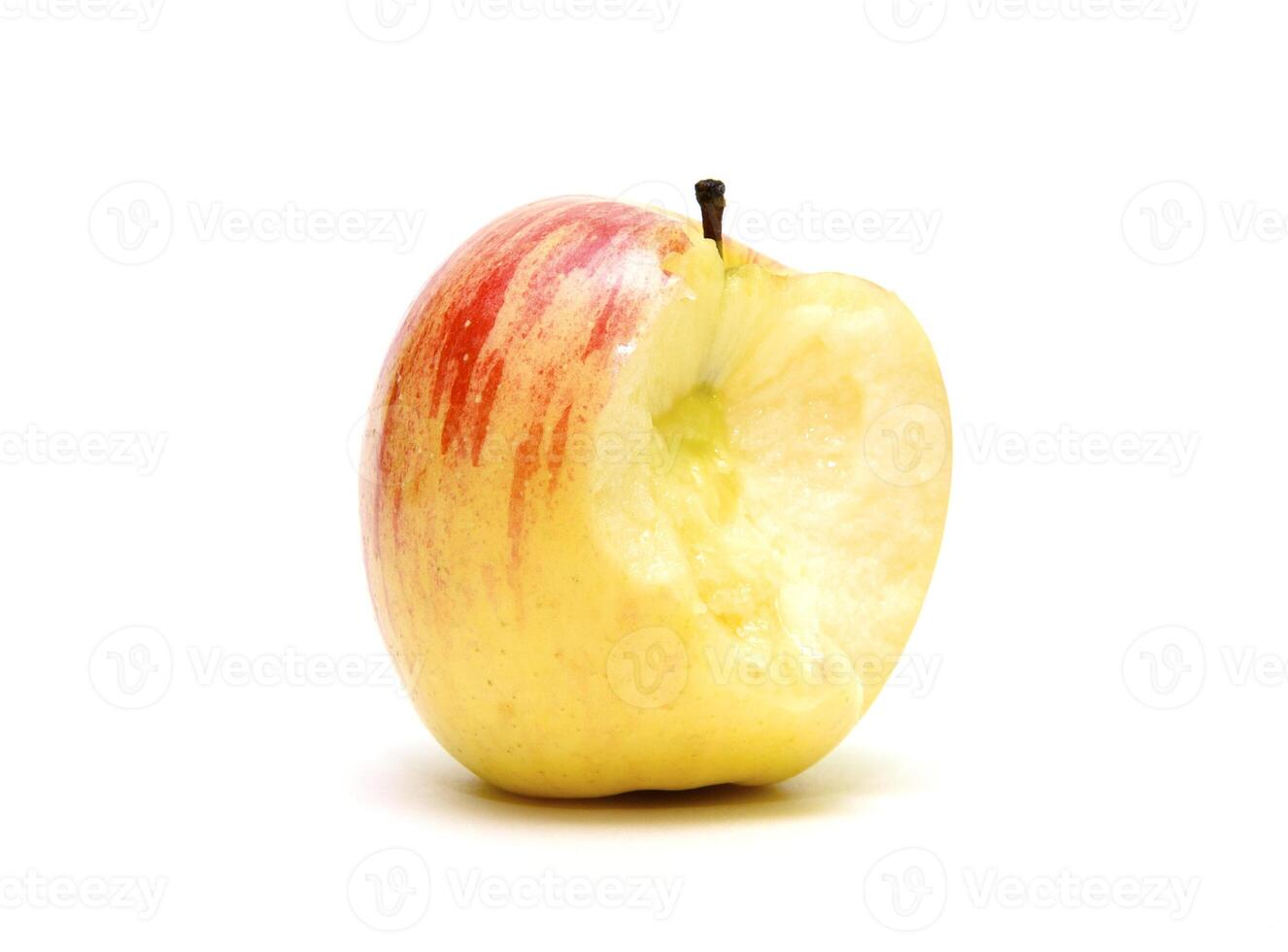 The juicy apple, is red yellow colour photo