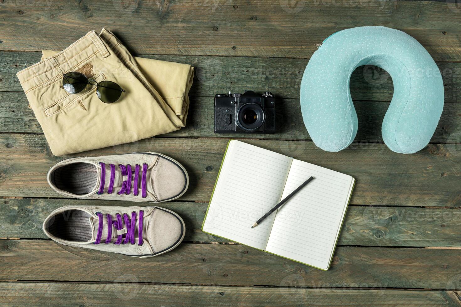 Summer traveling stuff photo