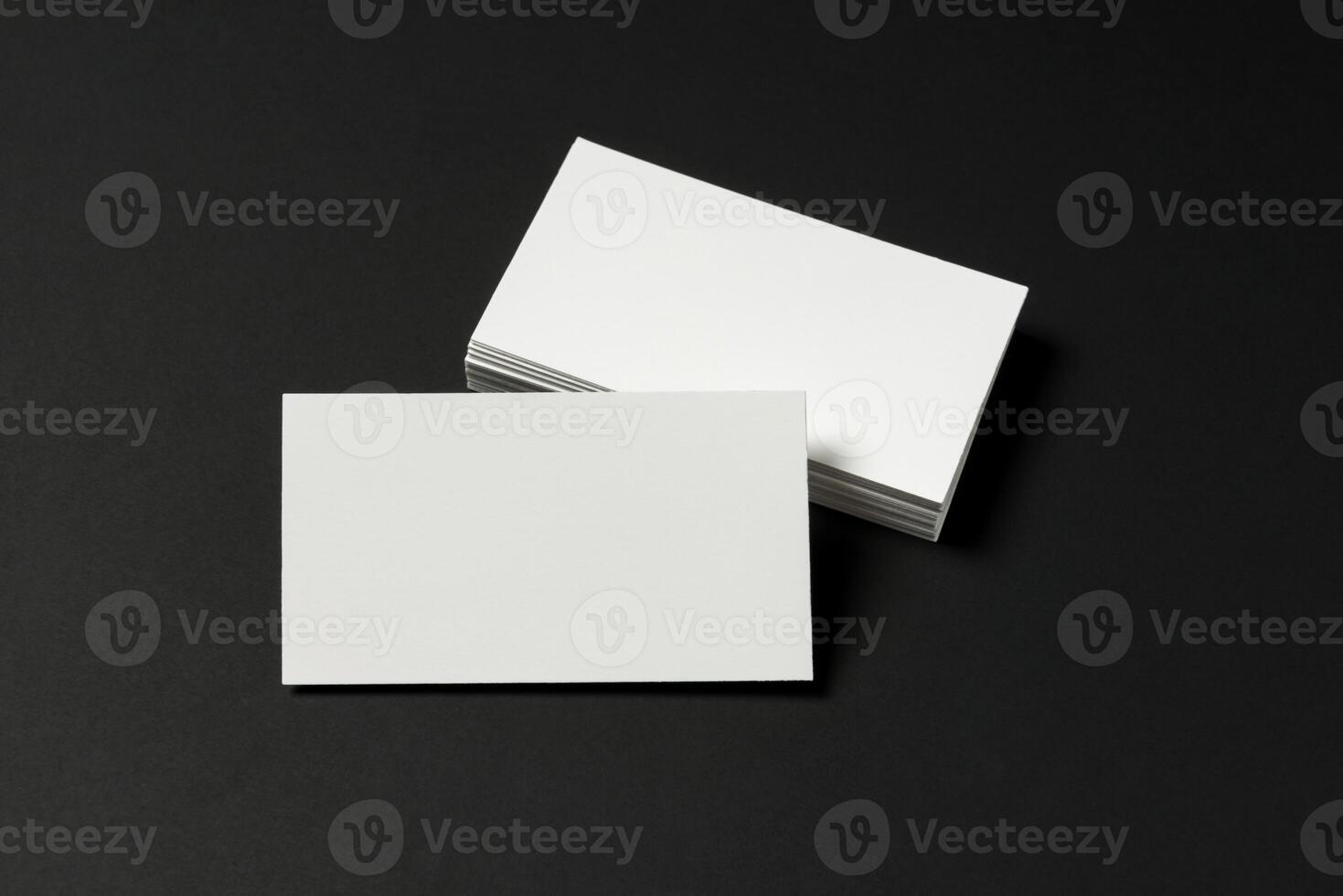 Mockup of business cards for branding photo
