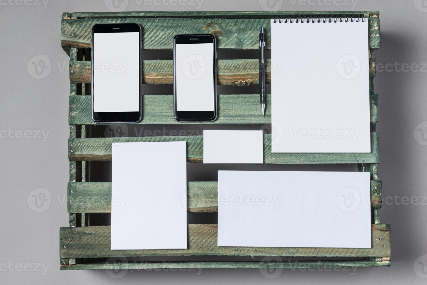 Template for branding identity photo