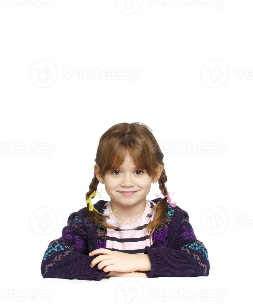 happy little girl photo