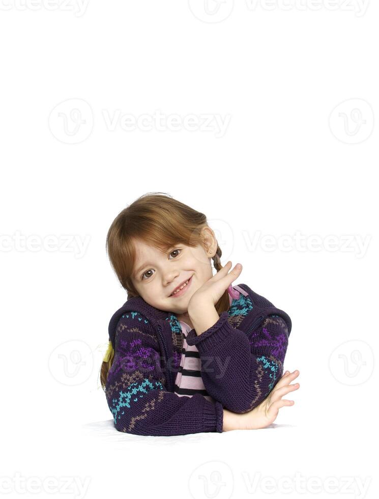 happy little girl photo
