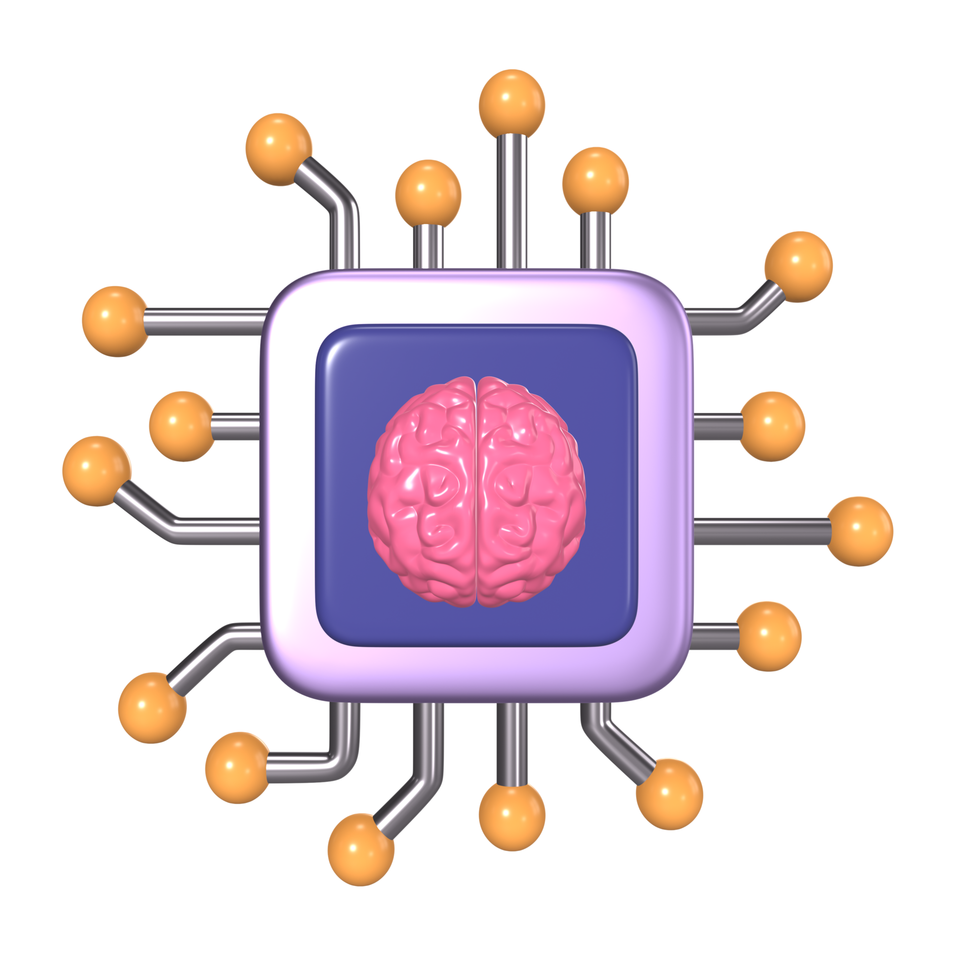 Machine Learning 3D Illustration Icon 45552294 PNG