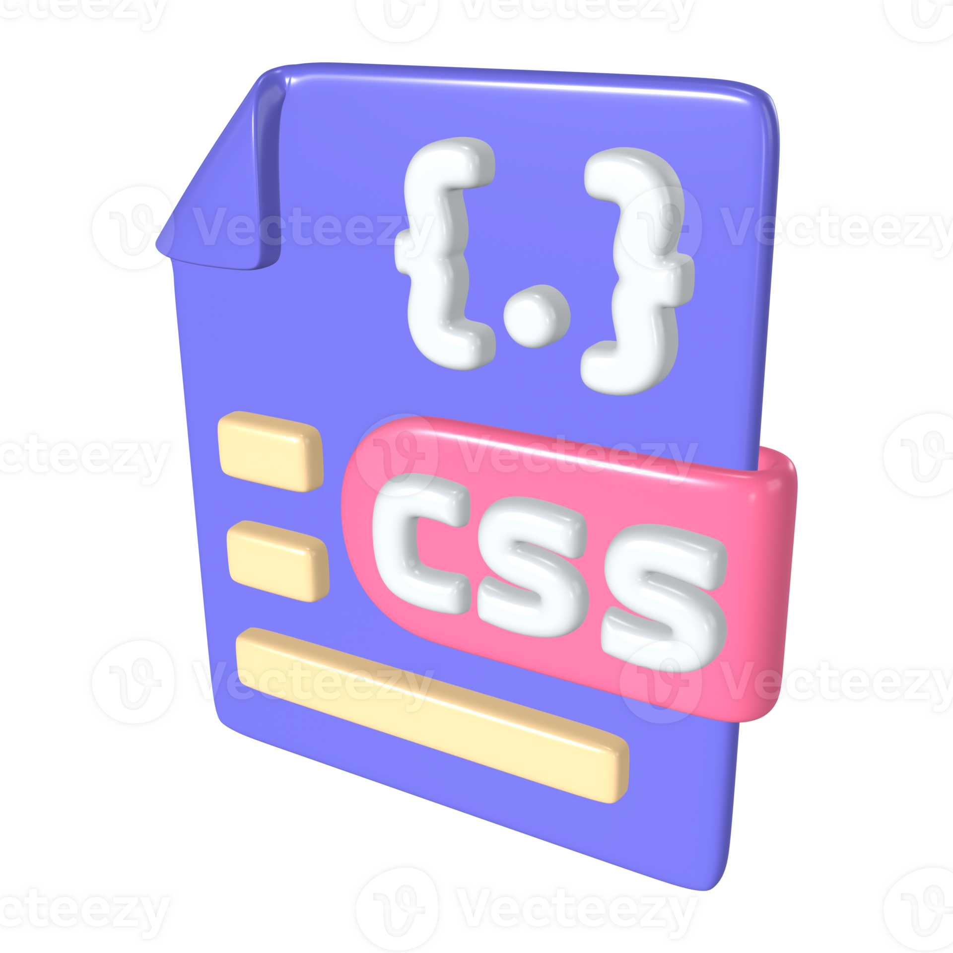 CSS File 3D Illustration Icon 45552311 PNG image.