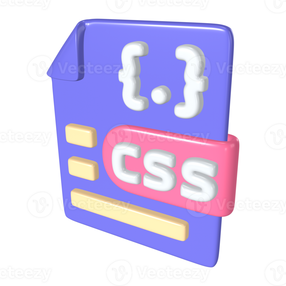 CSS File 3D Illustration Icon 45552311 PNG