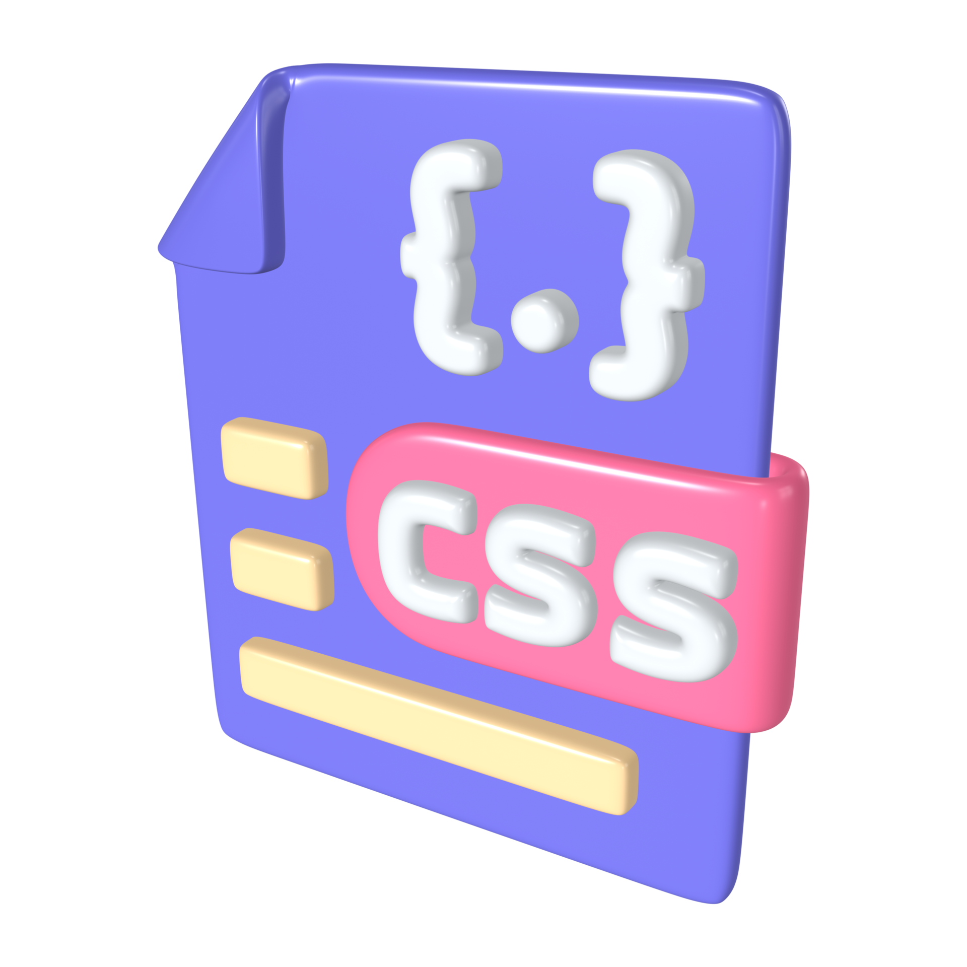 CSS File 3D Illustration Icon 45552311 PNG