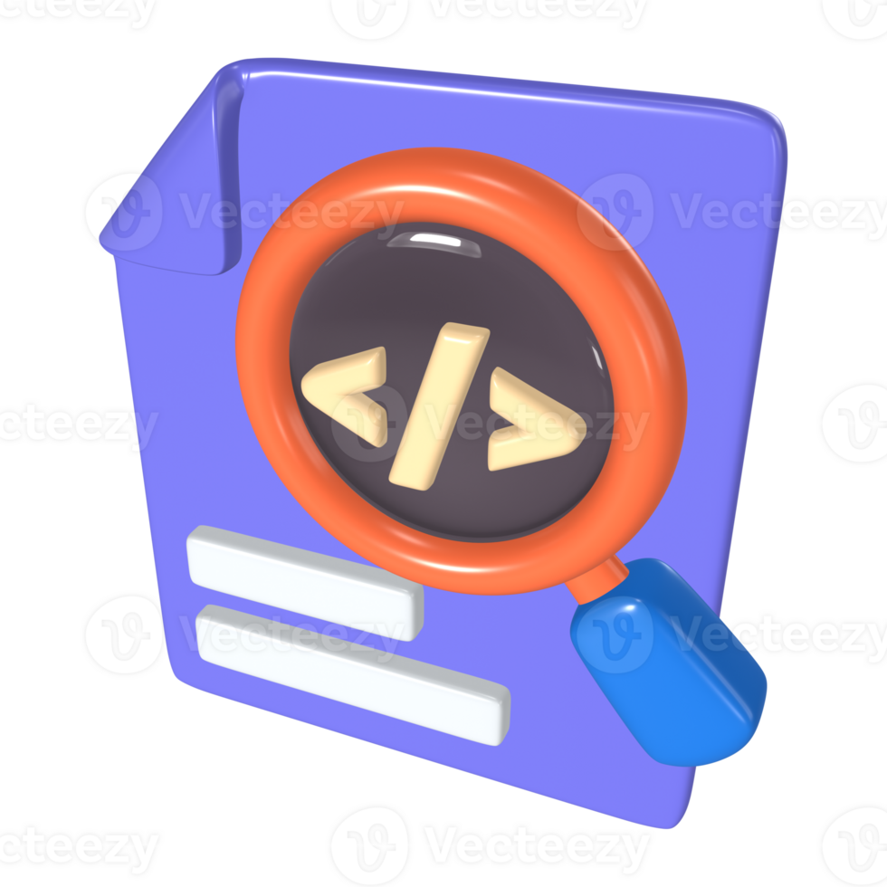 Inspect Element 3D Illustration Icon png