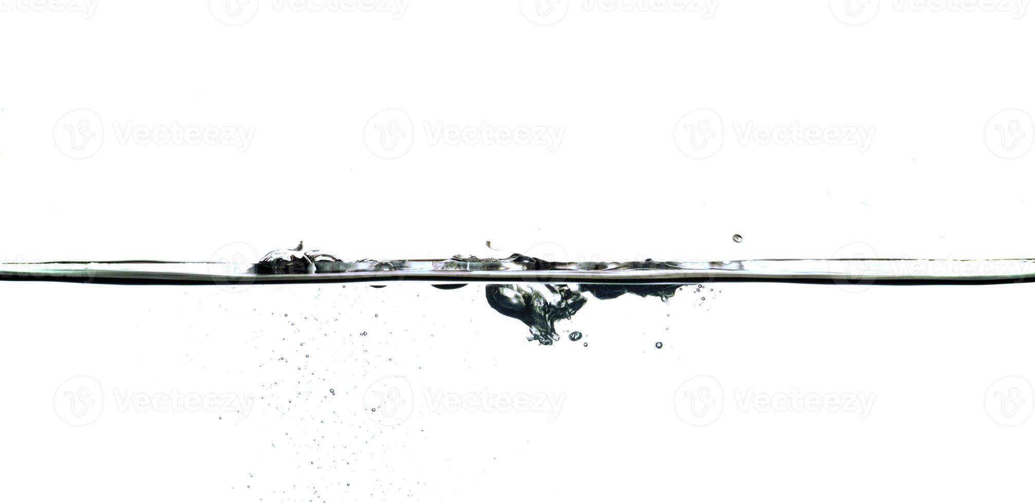 Fresh water with waves and bubbles photo
