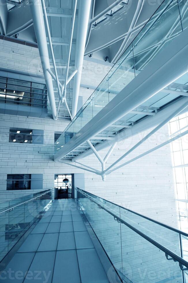modern hall inside office center photo