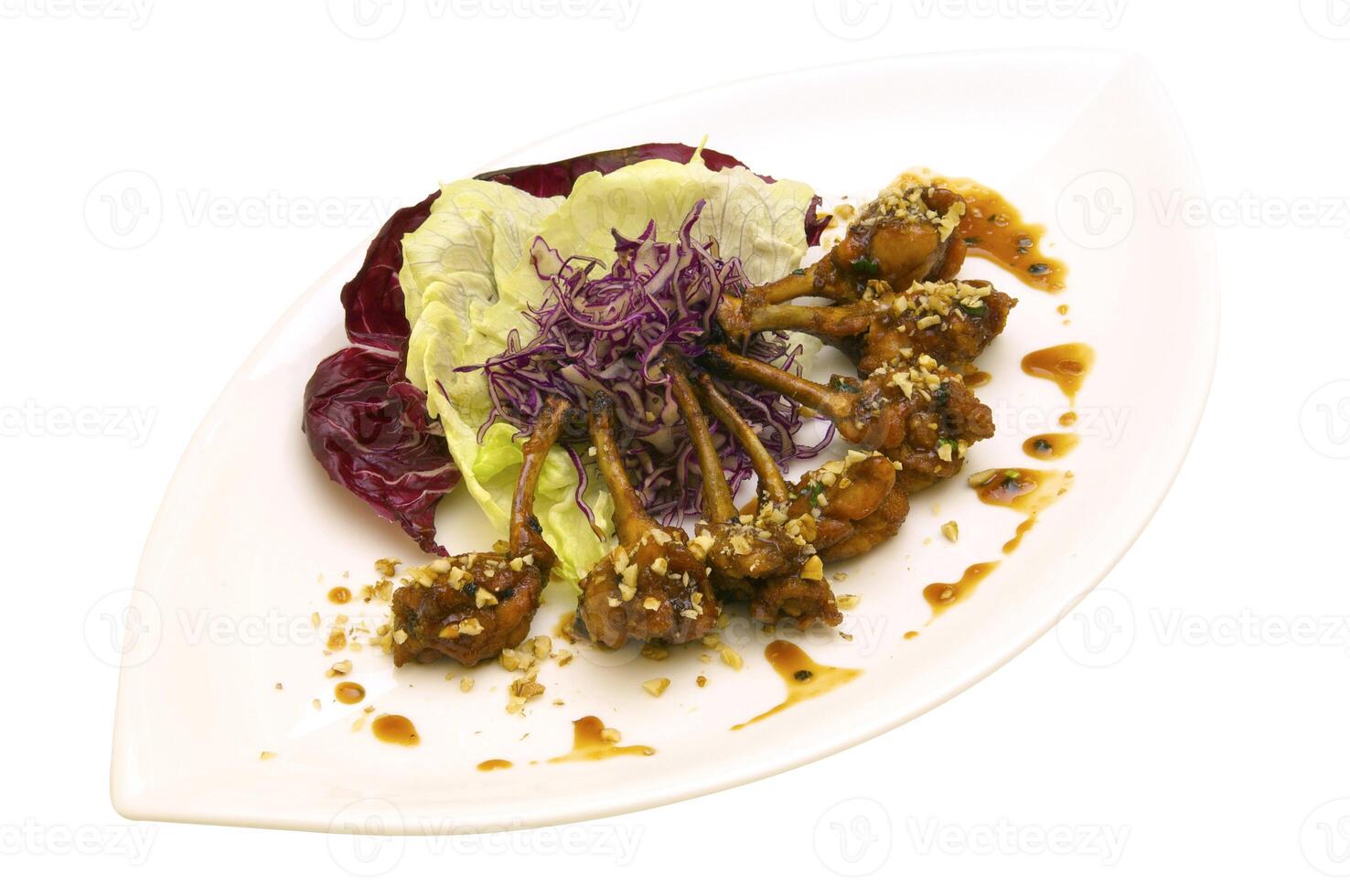 Lamb in the sauce and the cabbage photo