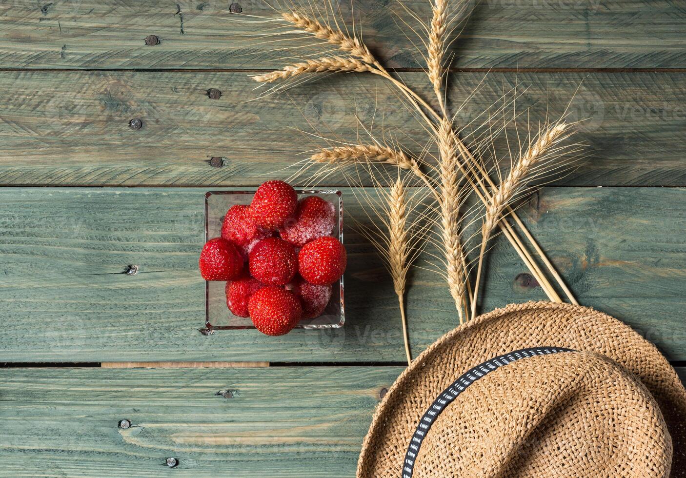 Juicy Temptation, The Irresistible Allure of Fresh Strawberries photo