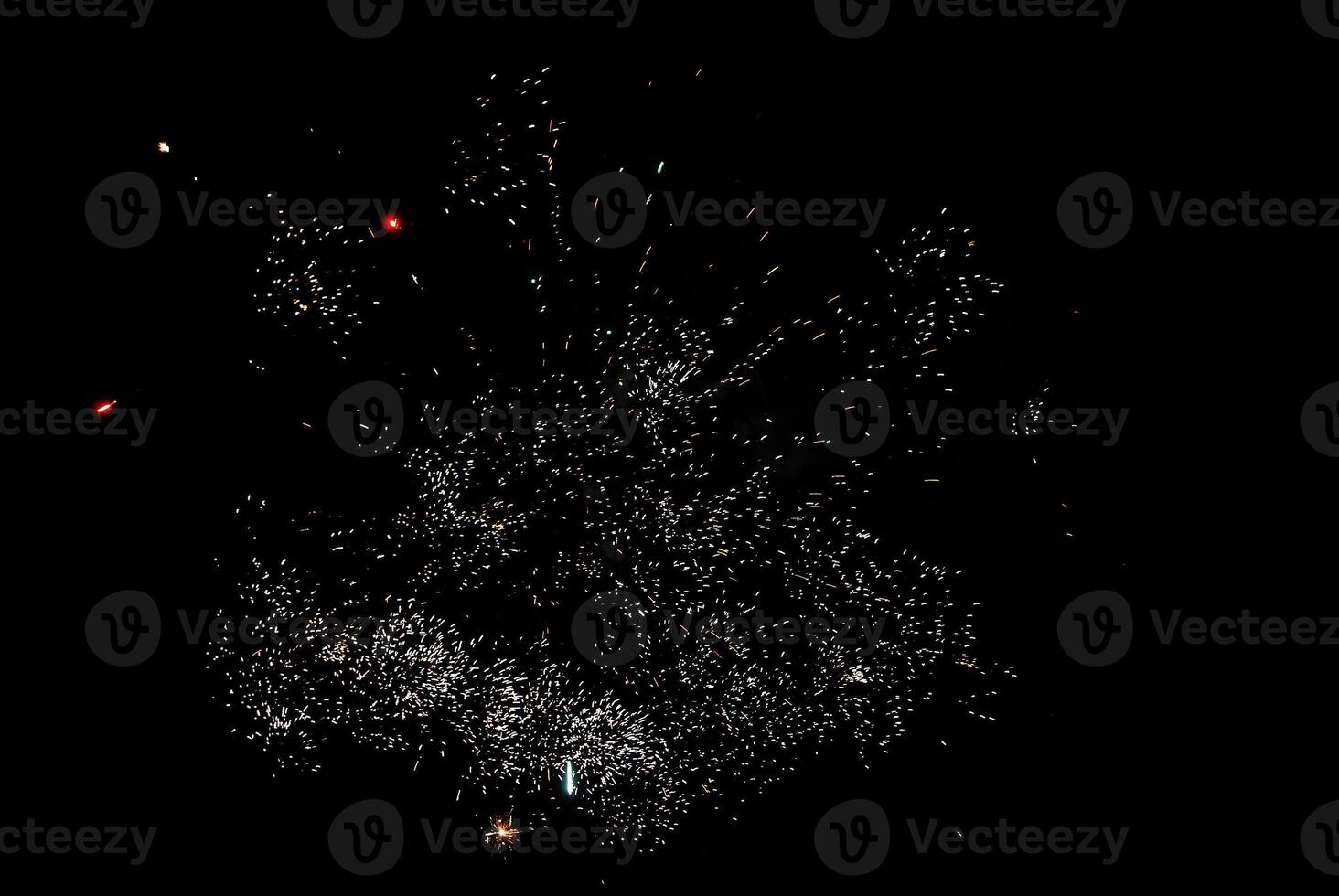 Color Firework in the night sky photo