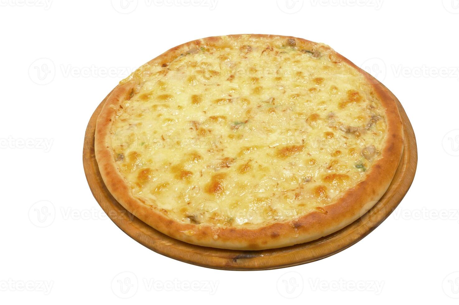 Pizza and italian kitchen. Studio. Close-up on white background. clipping Path photo