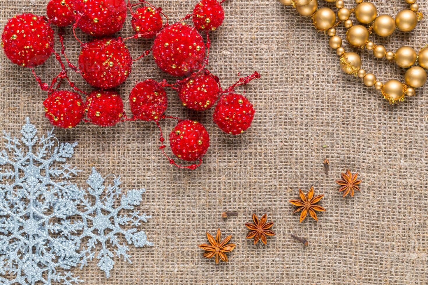 Christmas decoration background photo