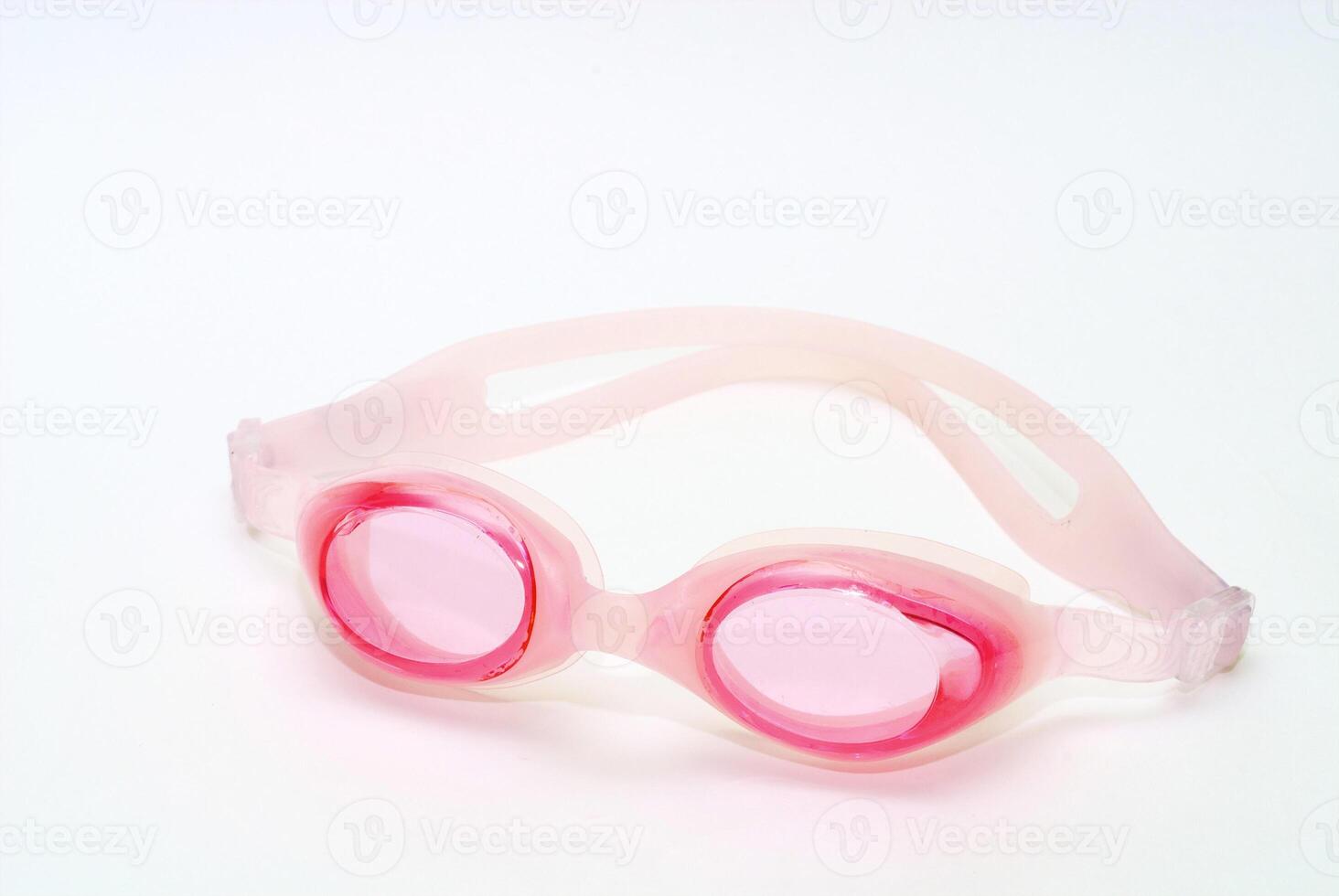 Pink glasses for the floating under water photo