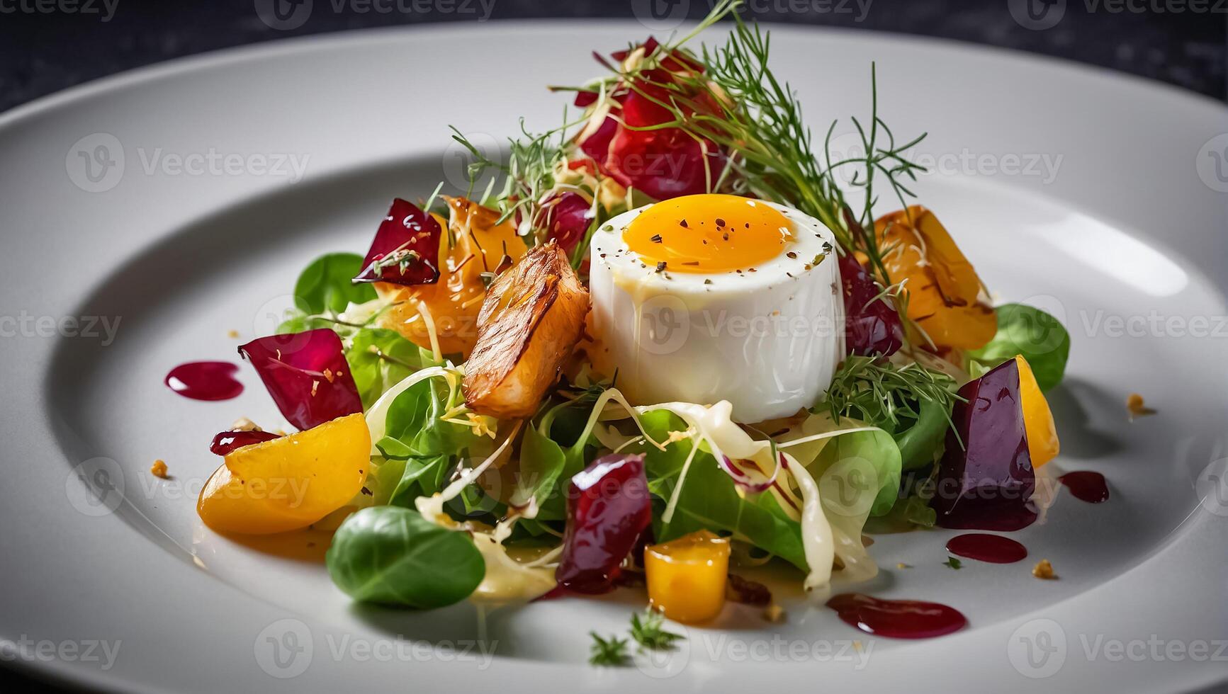 Provencal chicken in a restaurant photo
