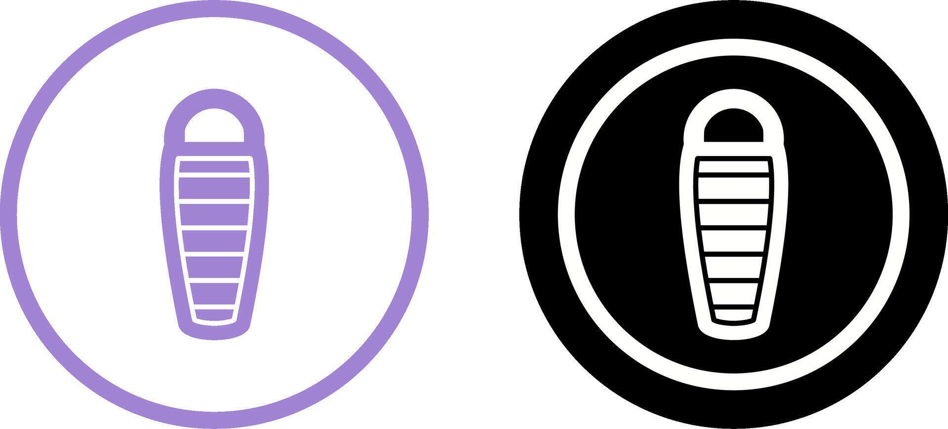 Sleeping Bag Icon Design vector