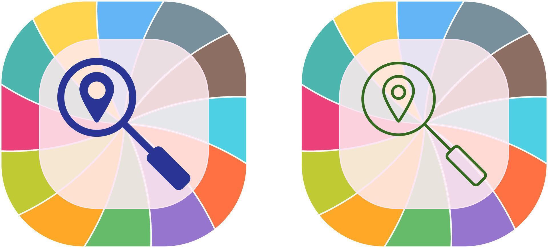 Unique Tracking Services Icon Design vector