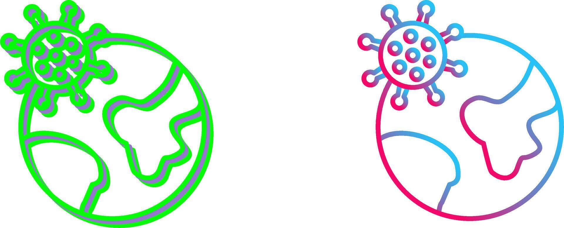 Pandemic Icon Design vector