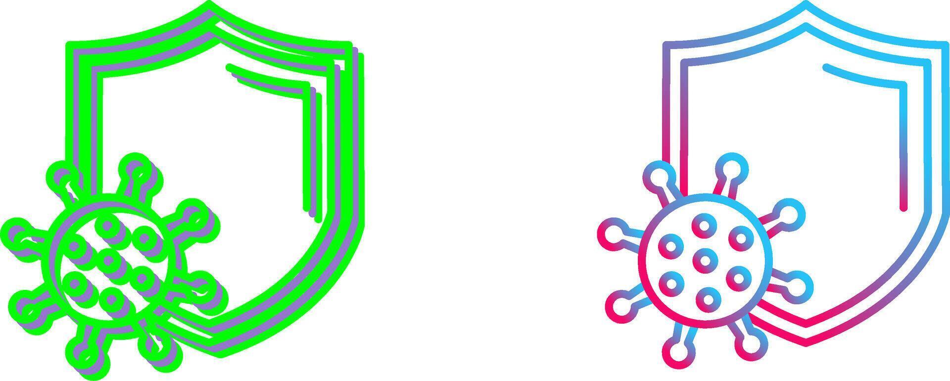 Virus Protection Icon Design vector