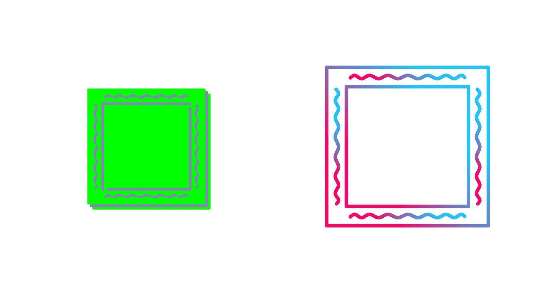 Unique Frame Icon Design vector