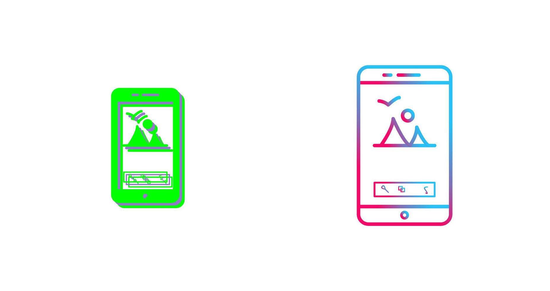 Unique Edit Picture Icon Design vector