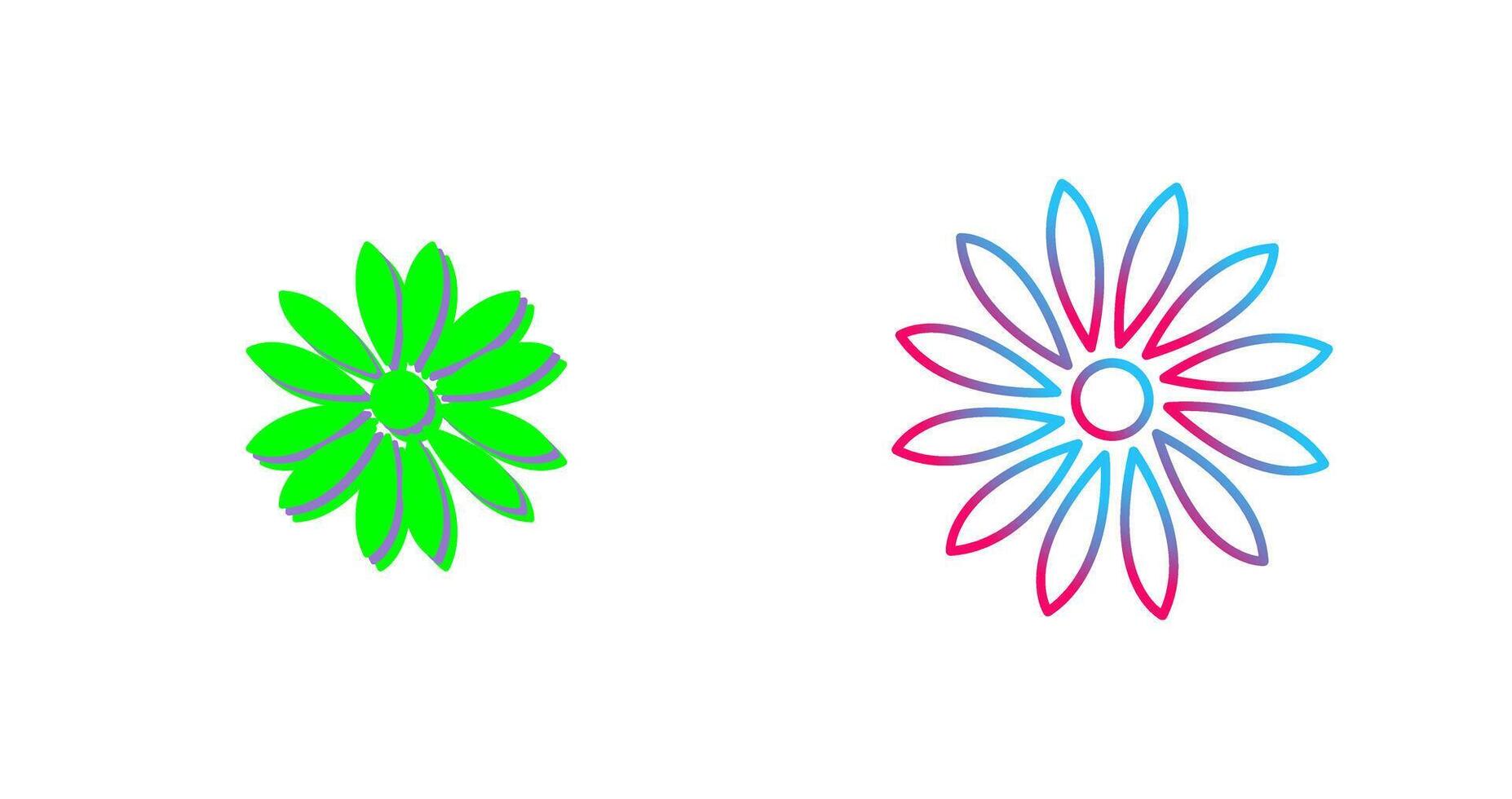 Unique Flower Icon Design vector